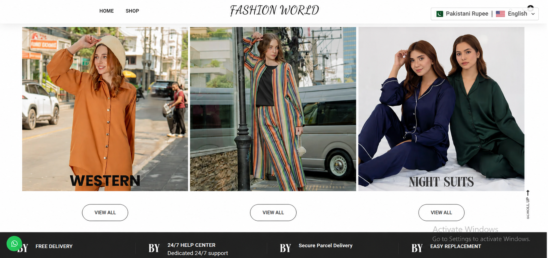 Fashion World — project screenshot
